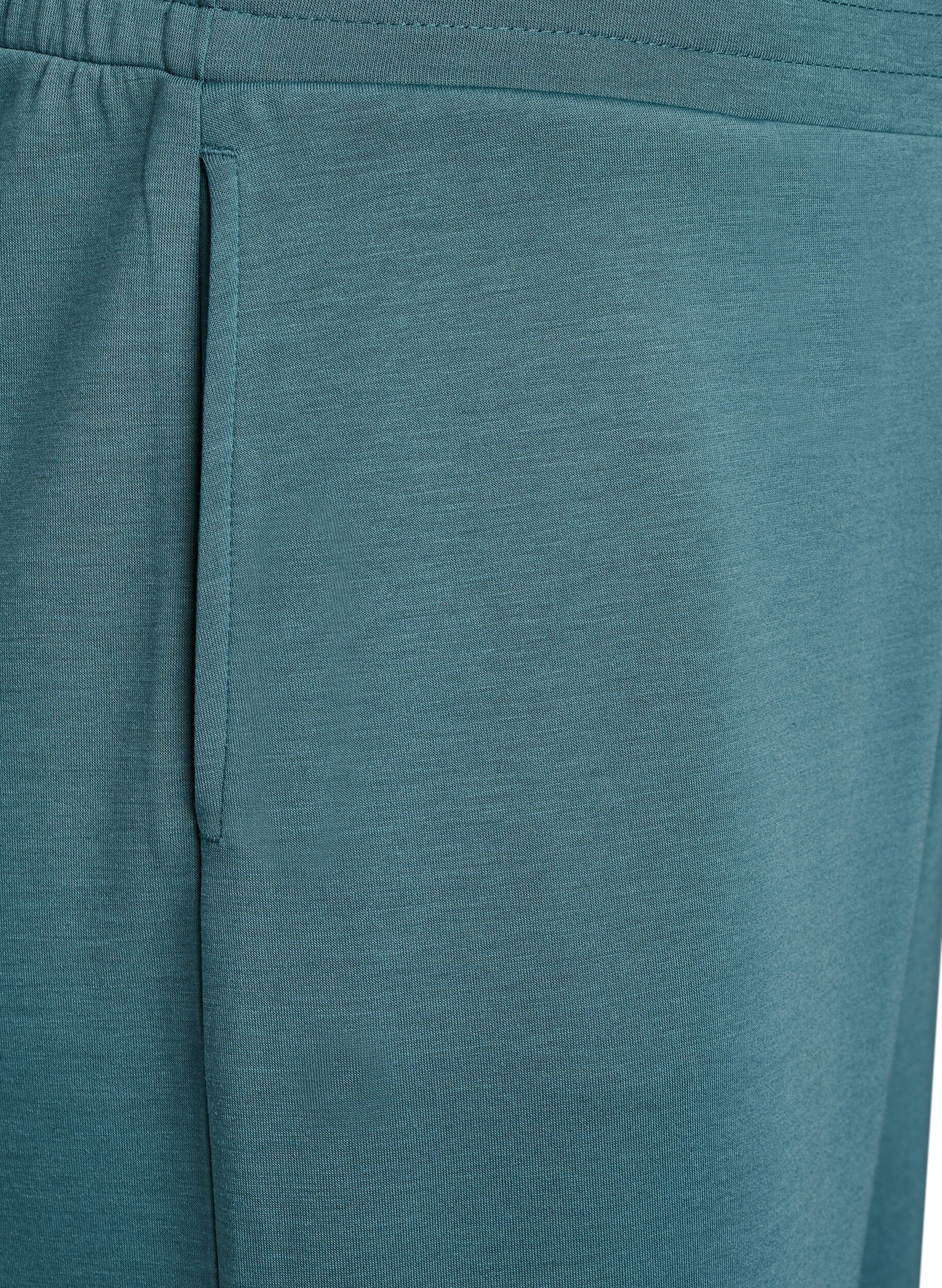 Zizzi 7/8-broek van modalmix met zakken, Groen, Packshot image number 2