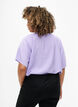 Blouse met korte mouwen van viscose, Violet Tulip, Model image number 1