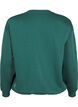Sweatshirt met badstof tekst, Groen, Packshot image number 1