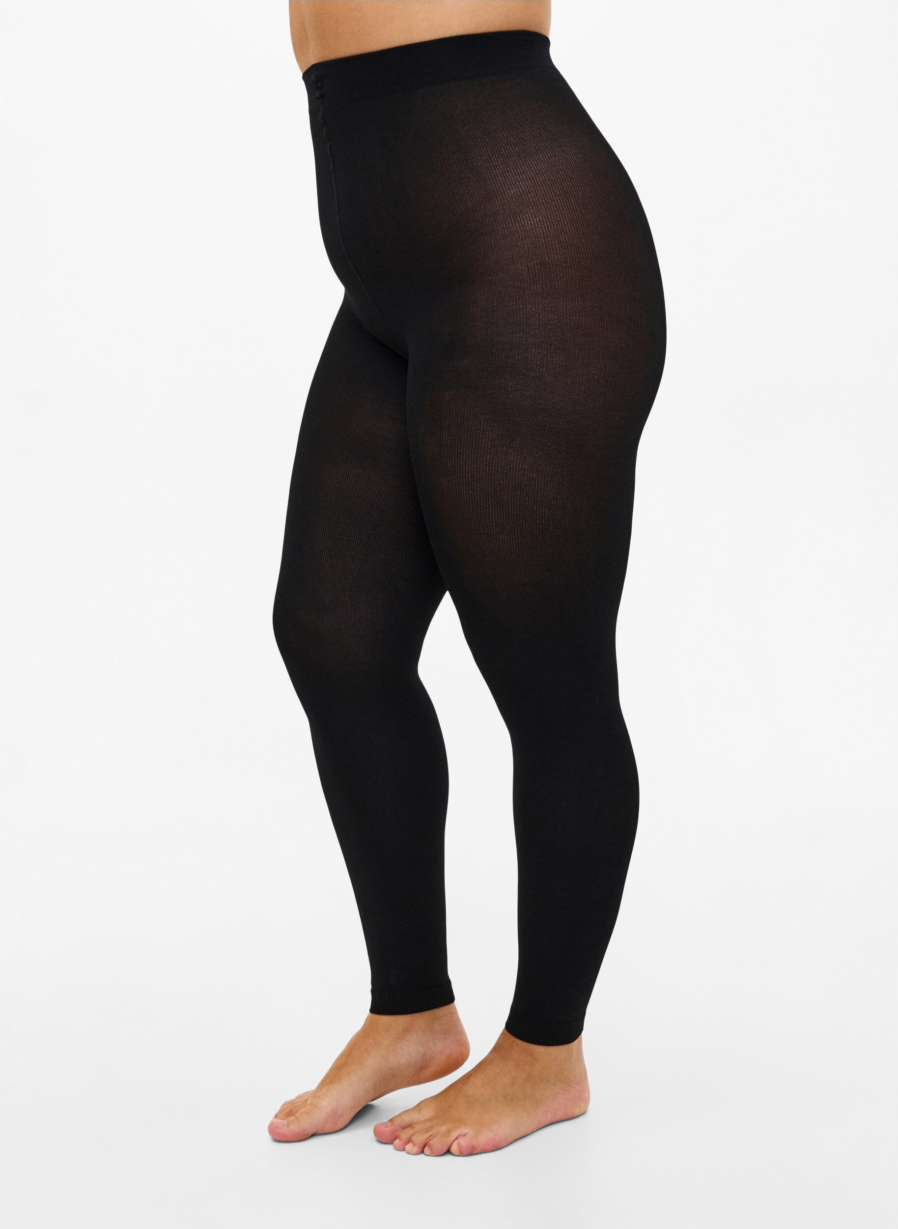 Legging in 200 denier, Zwart, Model