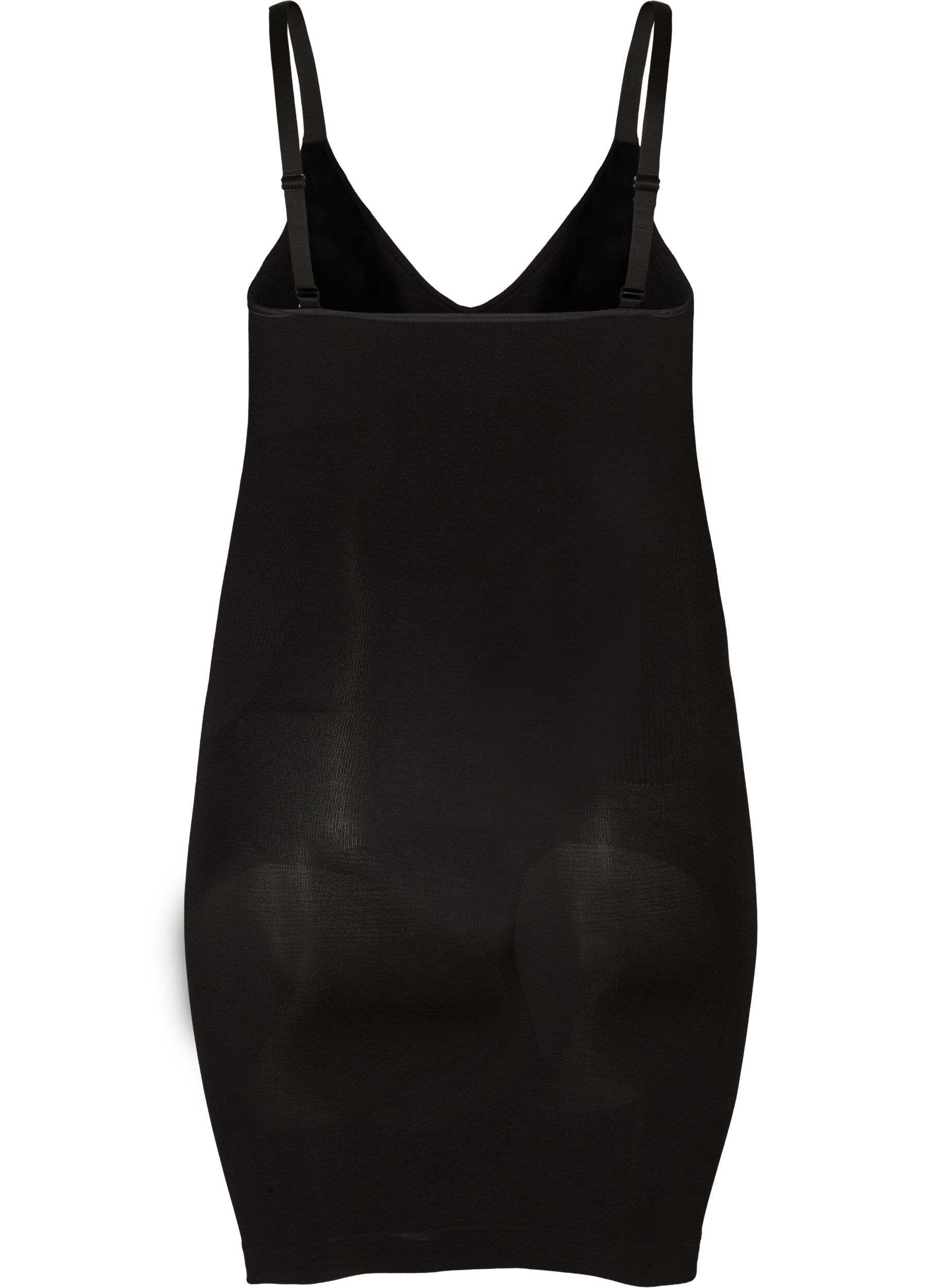 Zizzi Shapewear jurk met dunne bandjes, Zwart, Packshot image number 1