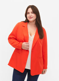FLASH - Eenvoudige blazer met knoop, Orange.com, Model