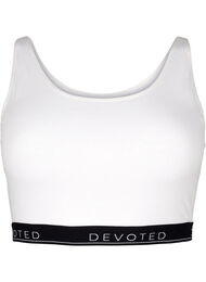 Katoenen beha met verstelbare bandjes, Wit