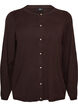 Cardigan met ronde knopen, Bruin, Packshot image number 0