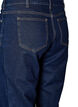 Gecropte straight-fit jeans met een normale taille, Blauw, Packshot image number 3
