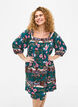 Strandjurk van viscose met print, Groen, Model image number 0