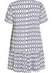 Viscose jurk met snijlijn, Blauw, Packshot image number 1