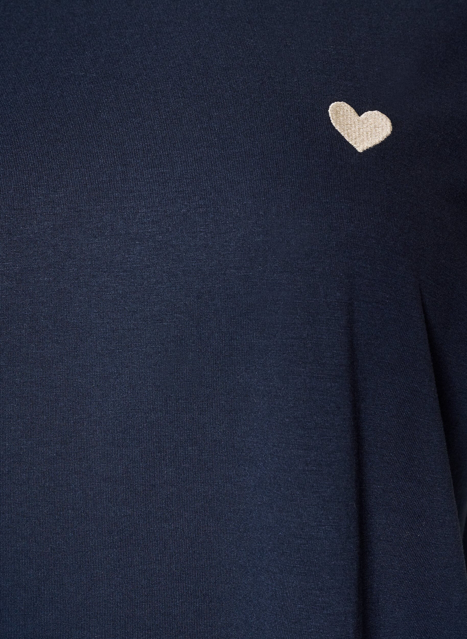ZizziT-shirt met print, Blauw, Packshot image number 2