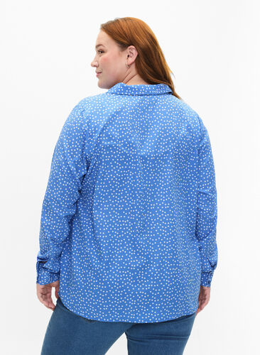FLASH - Shirt met stippen, Marina White Dot, Model image number 1