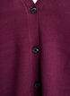 Cardigan met V-hals en wijde mouwen, Donker Bordeaux, Packshot image number 2