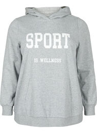 Sweat hoodie, Light Grey Melange