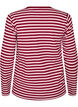Gestreepte blouse met lange mouwen, Roze, Packshot image number 1