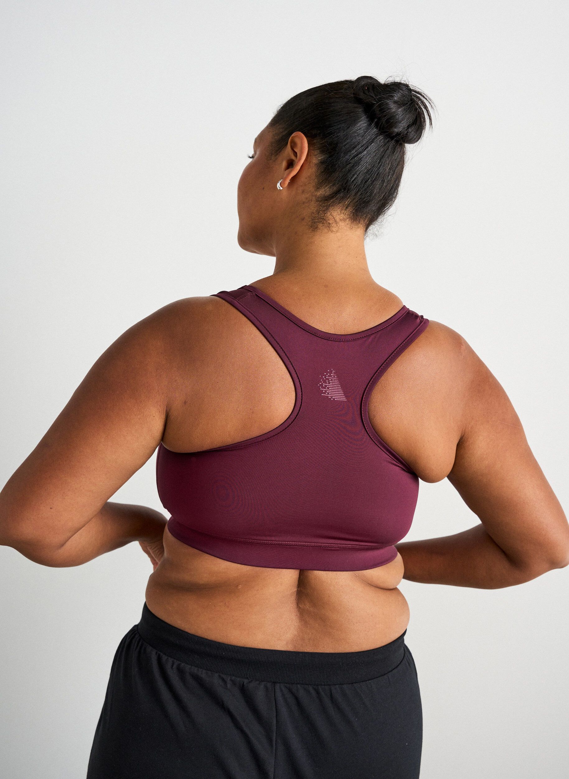 ZizziSport-bh met racerback, Rood, Model image number 2