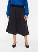 Losjes vallende midi rok, Black, Model image number 2