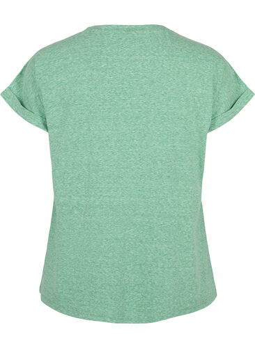 Gemêleerd t-shirt met korte mouwen, Jolly Green Mél, Packshot image number 1