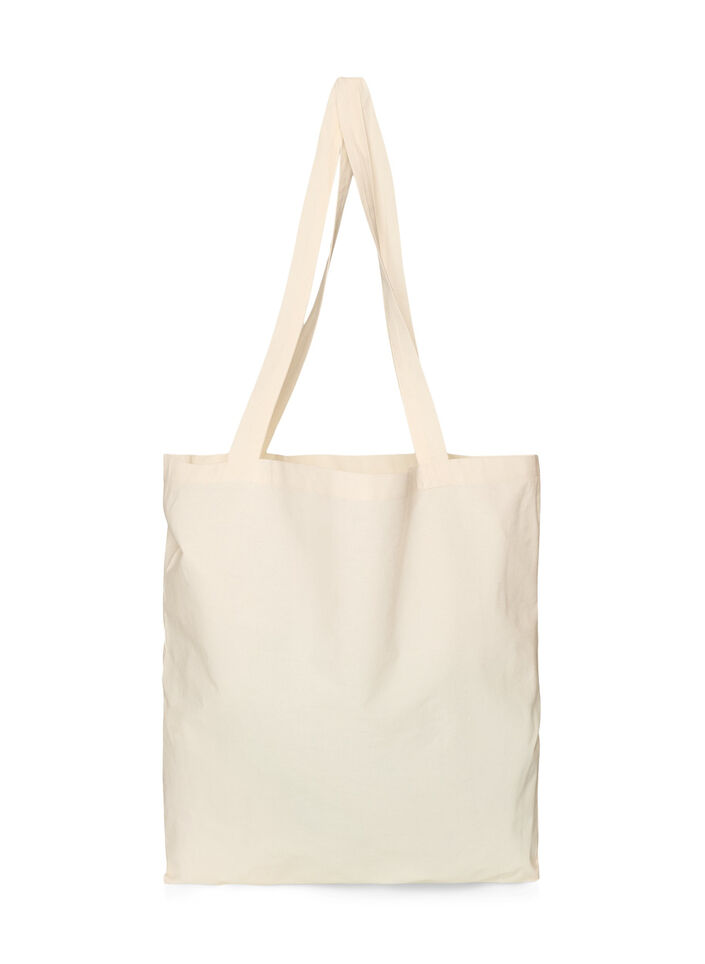 Tote bag met print, Zwart, Packshot image number 1