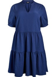 Korte A-lijn jurk, Blauw