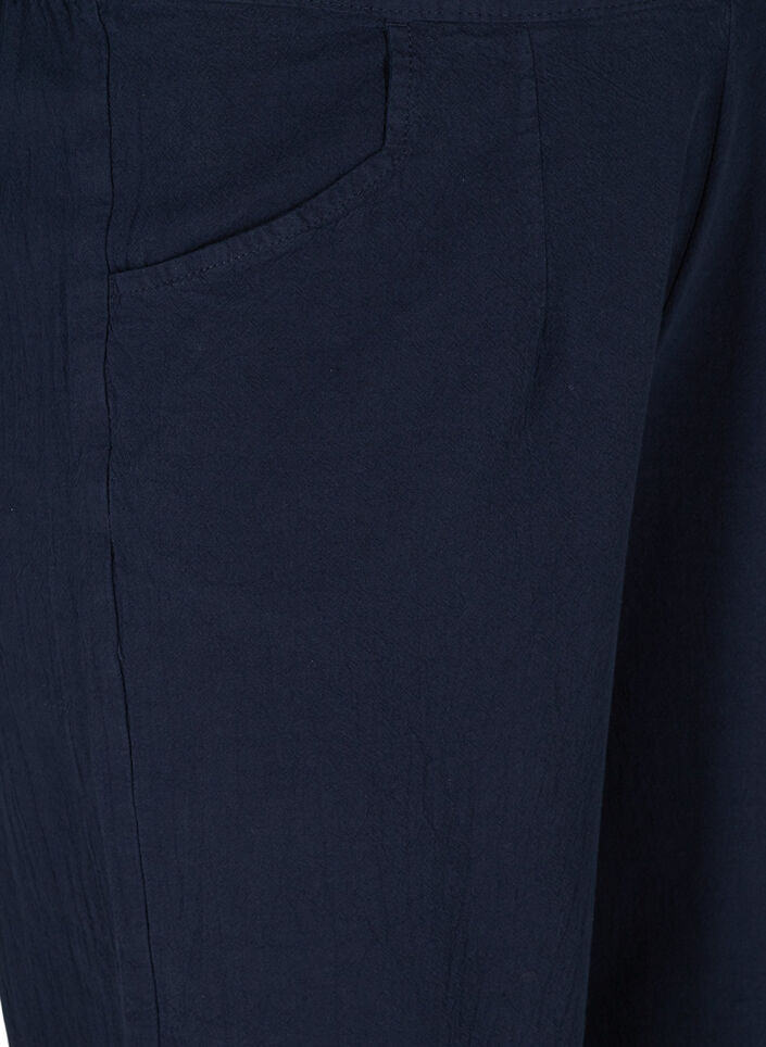 Losse culotte broek in katoen, Night Sky, Packshot image number 2