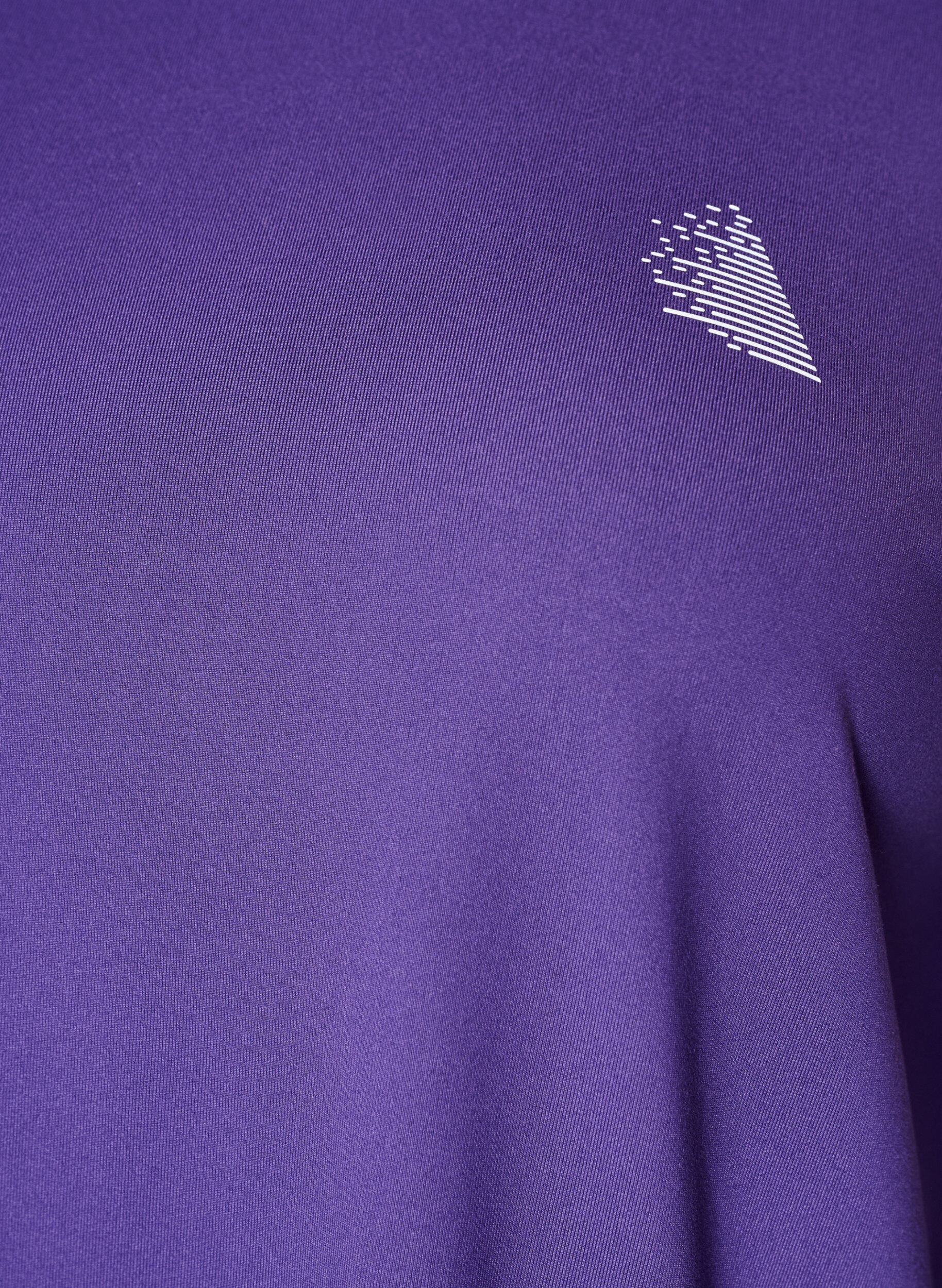 ZizziSporttop met 3/4 mouwen, Paars, Packshot image number 2