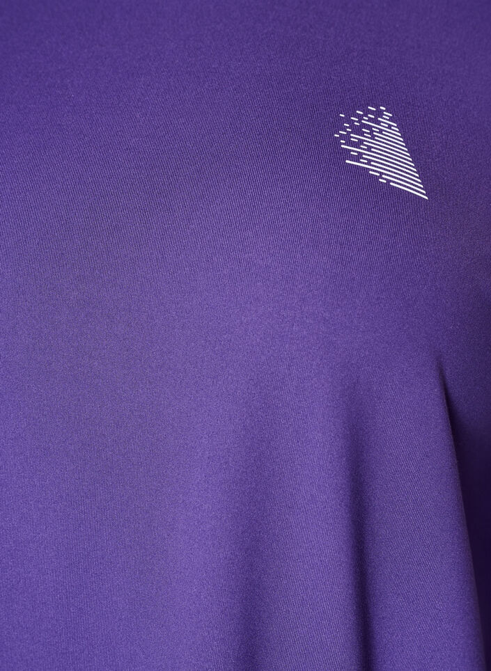 Sporttop met 3/4 mouwen, Paars, Packshot image number 2