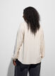 Viscose blouse met V-hals en afgeronde zoom, Beige, Model image number 2