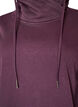 Sweatshirt met hoge kraag en zakken, Paars, Packshot image number 2