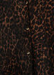 Mouwloos top met een golvende textuur en knoopsluiting, Bruin, Packshot image number 2