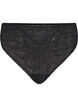 Kanten G-string met normale taille, Black, Packshot image number 0