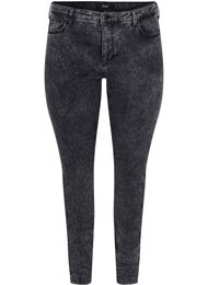 Amy jeans met hoge taille, Grey Denim