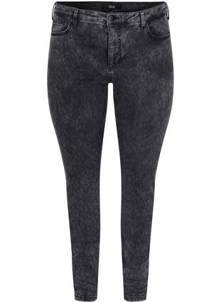 Amy jeans met hoge taille, Grey Denim, Packshot image number 0