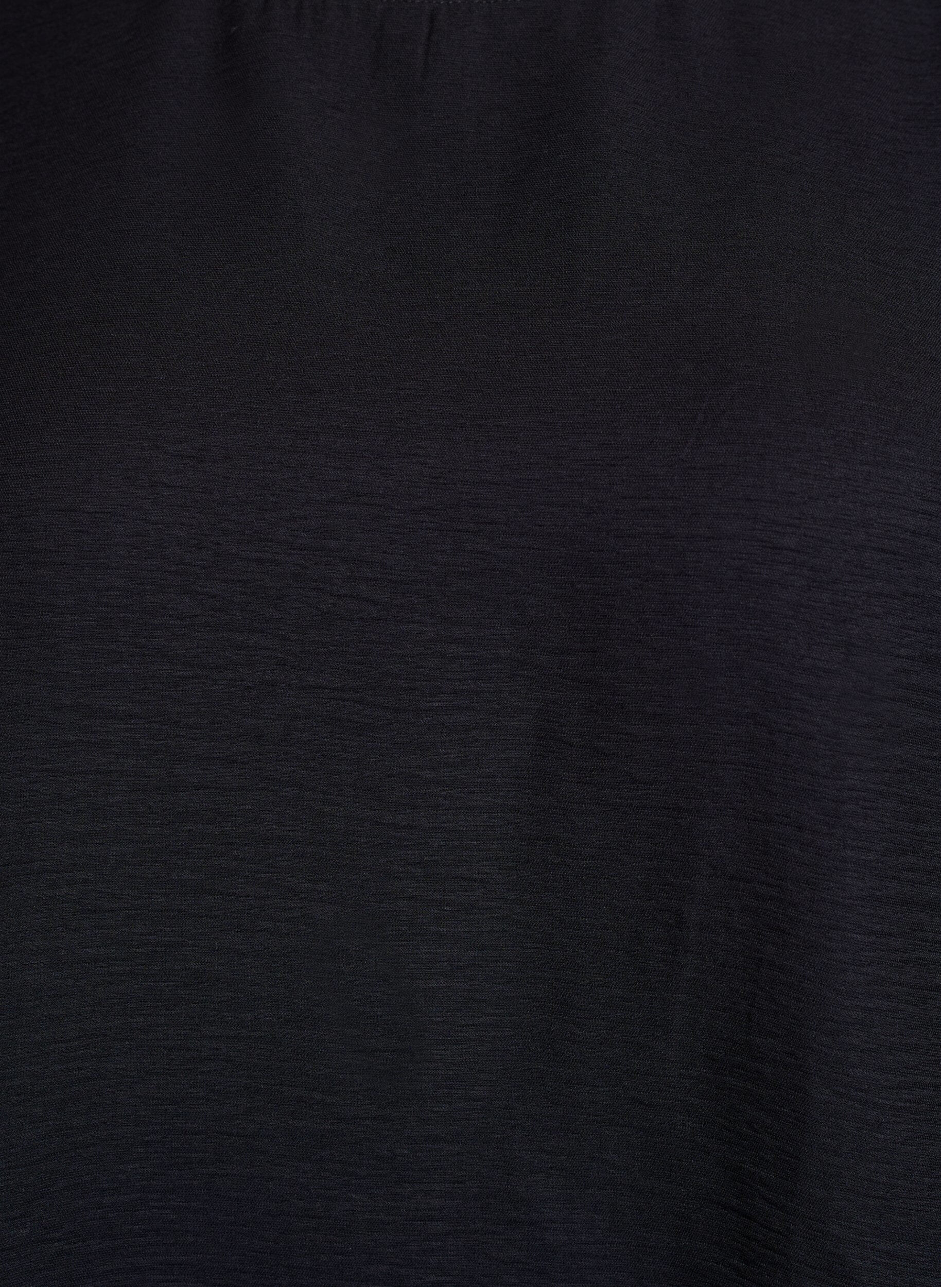 Zizzi Blouse met korte, wijde mouwen, Zwart, Packshot image number 2