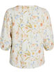 Shirtblouse in linnen en viscose met 3/4-mouwen, Vanille, Packshot image number 1
