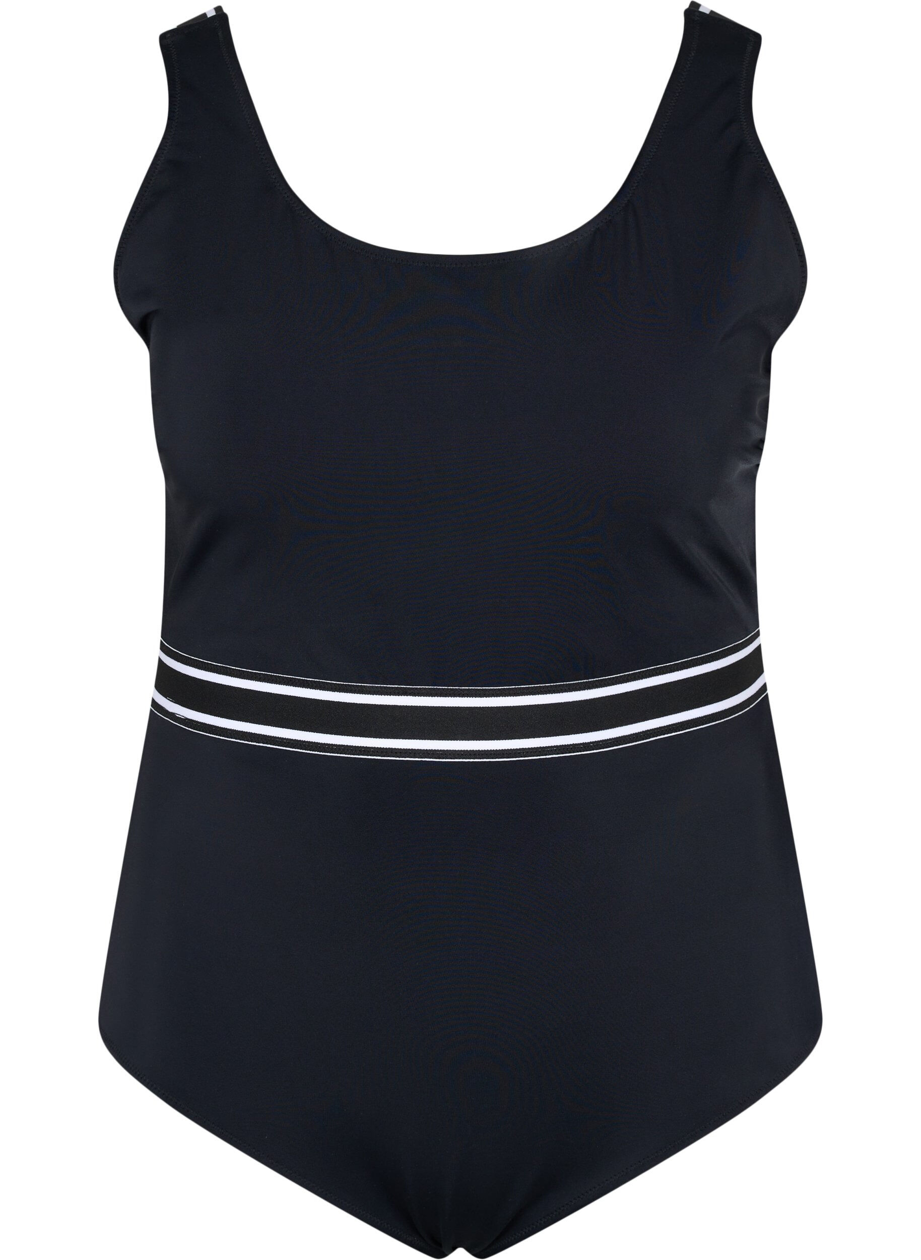 Zizzi Badpak met ronde hals, Black, Packshot image number 0