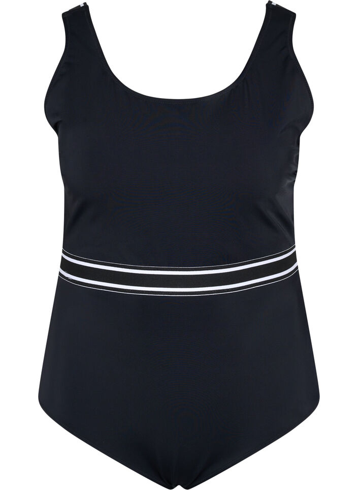 Badpak met ronde hals, Black, Packshot image number 0