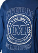 Sweatshirt met hoge hals en sportief motief op de voorkant, Blauw, Packshot image number 2