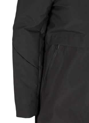 Winterjas met verstelbare taille, Black, Packshot image number 2