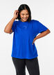 Sportief T-shirt in biologische katoen, Blauw, Model image number 0