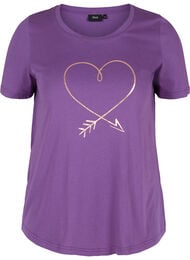 T-shirt met korte mouwen en print, Majesty/R.G. Heart