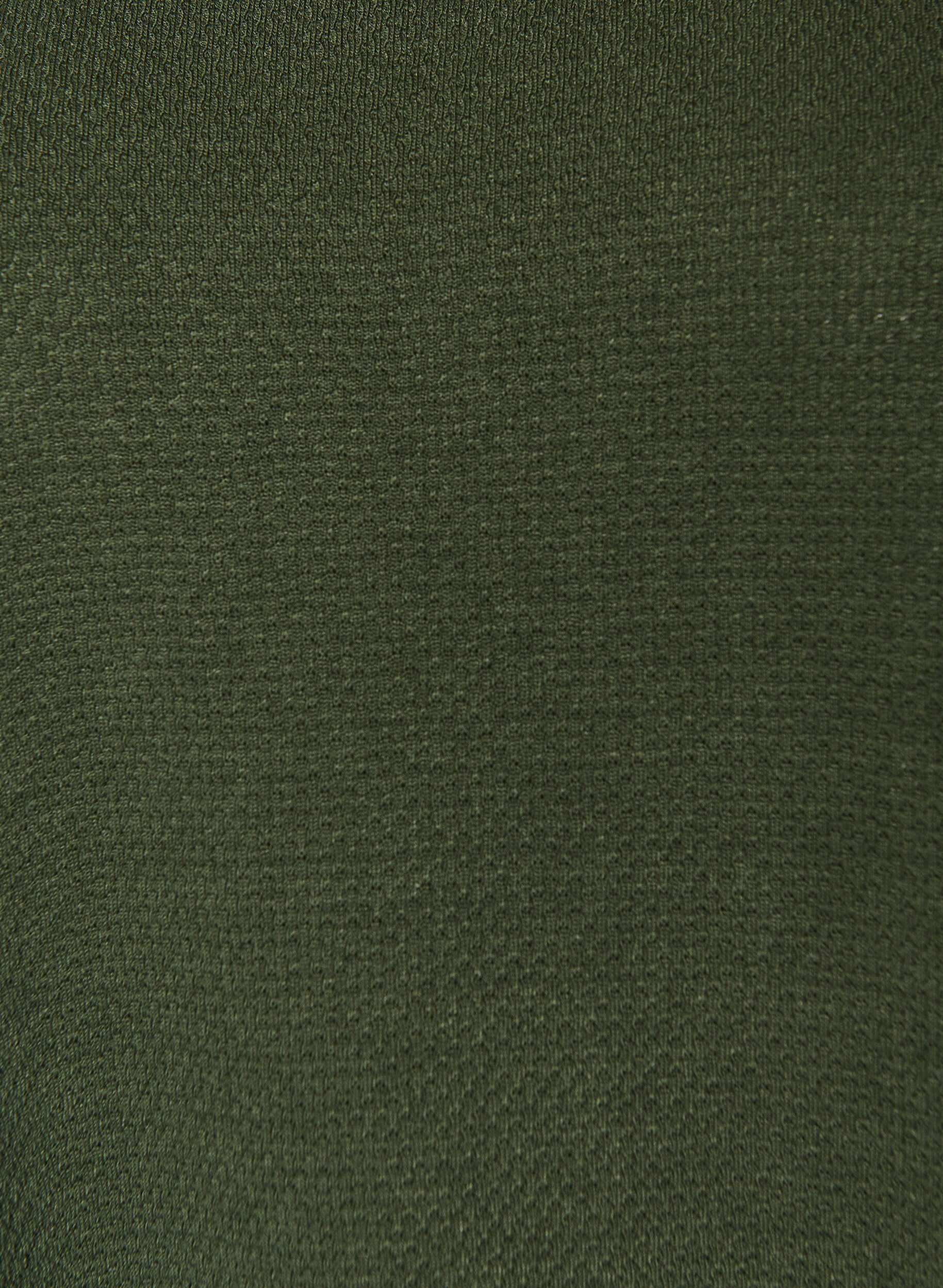 Zizzi Korte jersey jurk met structuur en ronde hals, Groen, Packshot image number 2