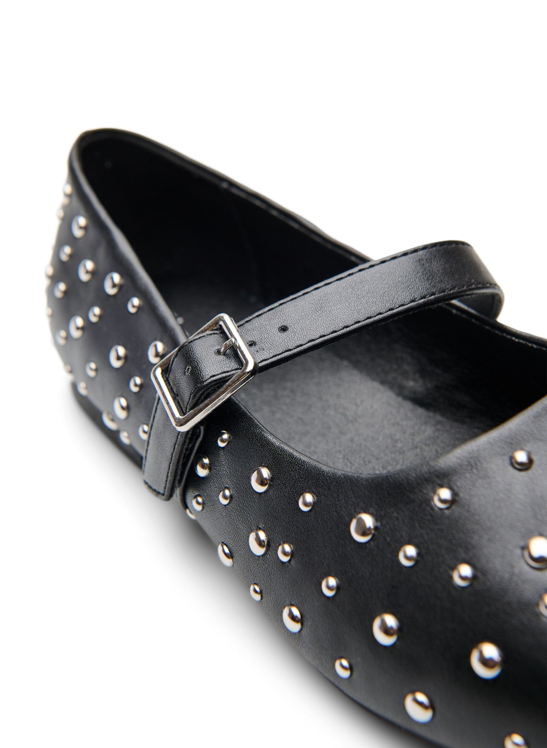 Zizzi Ballerina met studs, Zwart, Packshot image number 4