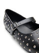 Ballerina met studs, Zwart, Packshot image number 4