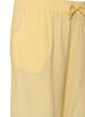Los katoenen mousseline shorts met een hoge taille, Geel, Packshot image number 2