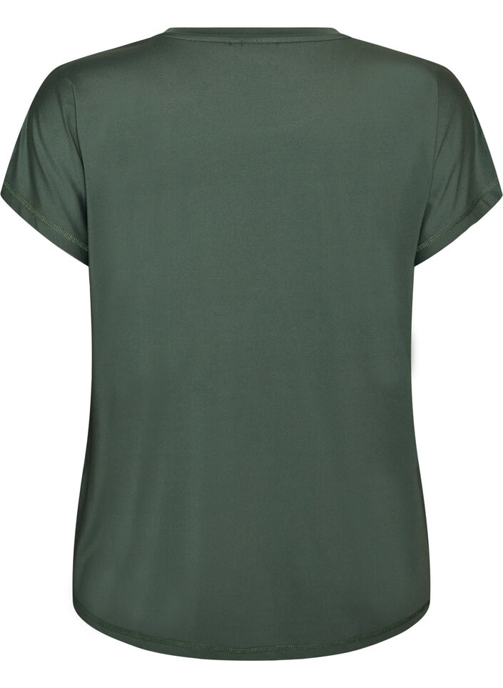 Effen gekleurd trainingsshirt, Groen, Packshot image number 1