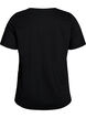 T-shirt met print, Zwart, Packshot image number 1