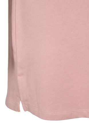 Losvallende sweaterjurk met korte mouwen, Adobe Rose, Packshot image number 3