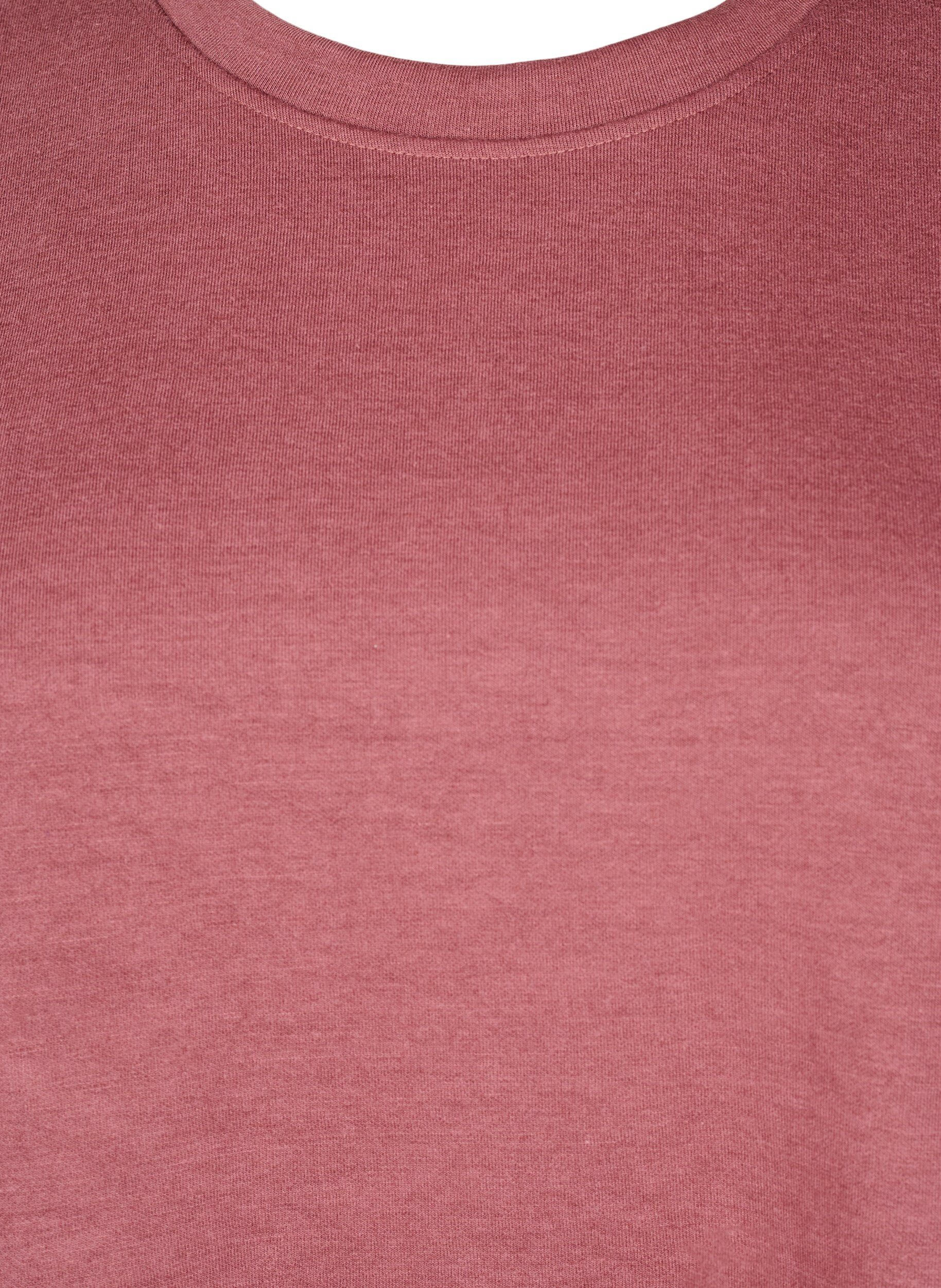 Zizzi FLASH - Sweatshirt met ronde hals, Bruin, Packshot image number 2