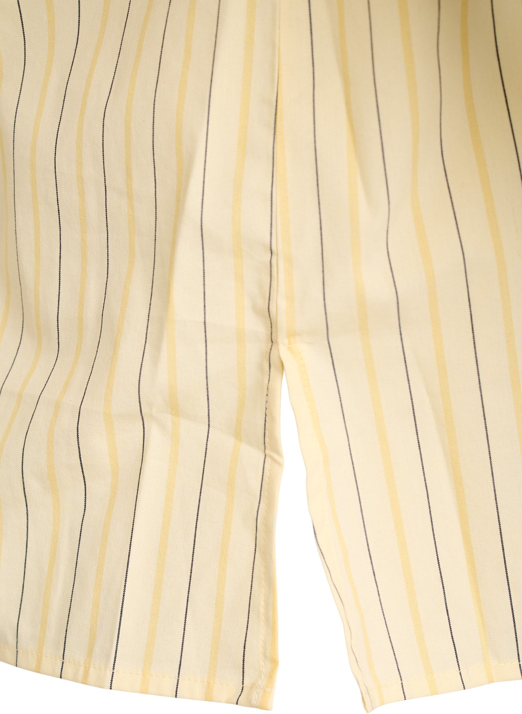 ZizziGestreepte blouse in een los pasvorm, Geel, Packshot image number 3