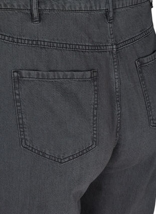 Baggy fit jeans met hoge taille, Black washed down, Packshot image number 3