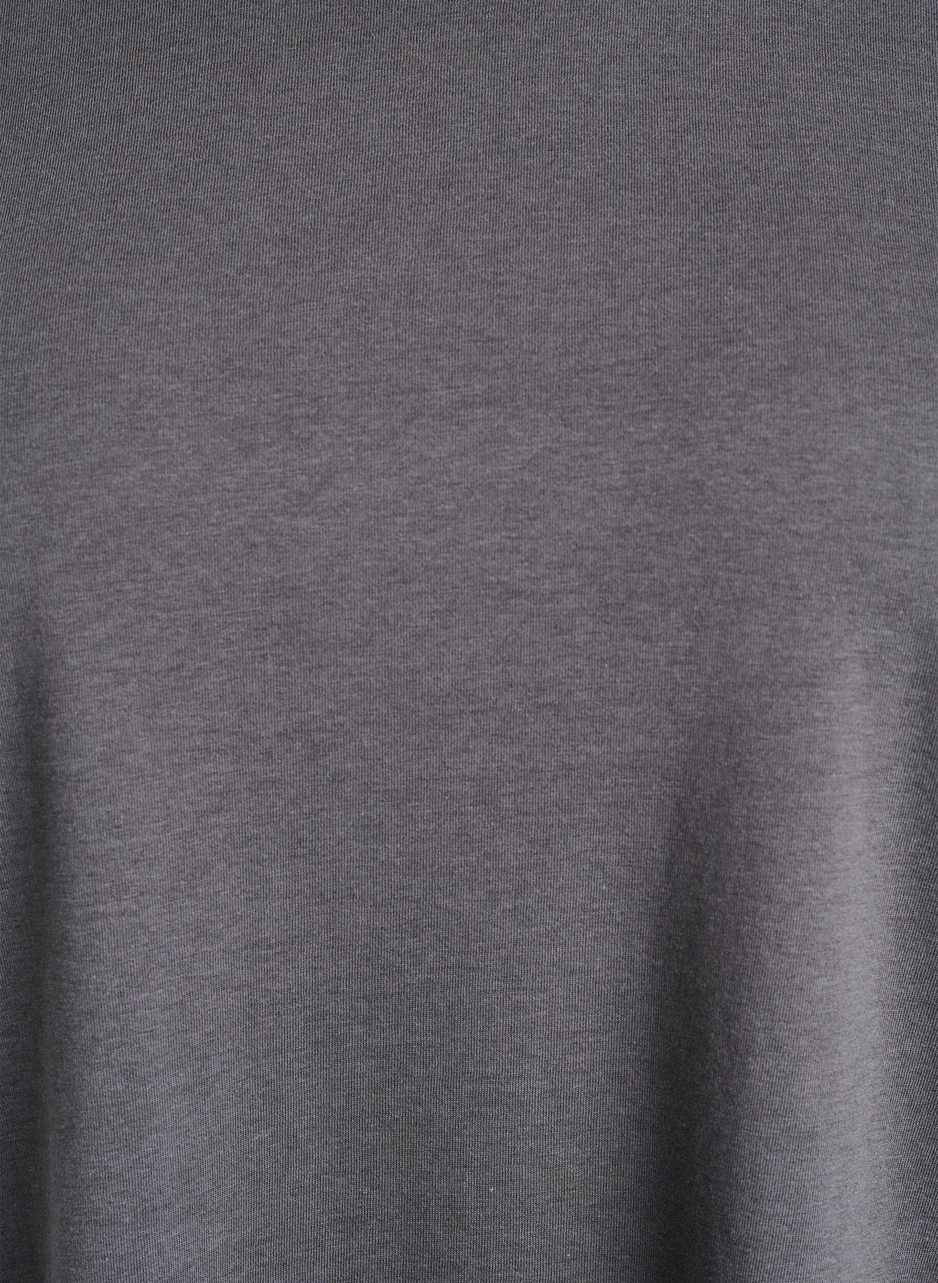 ZizziT-shirt met korte mouwen van katoenmix, Grijs, Packshot image number 2
