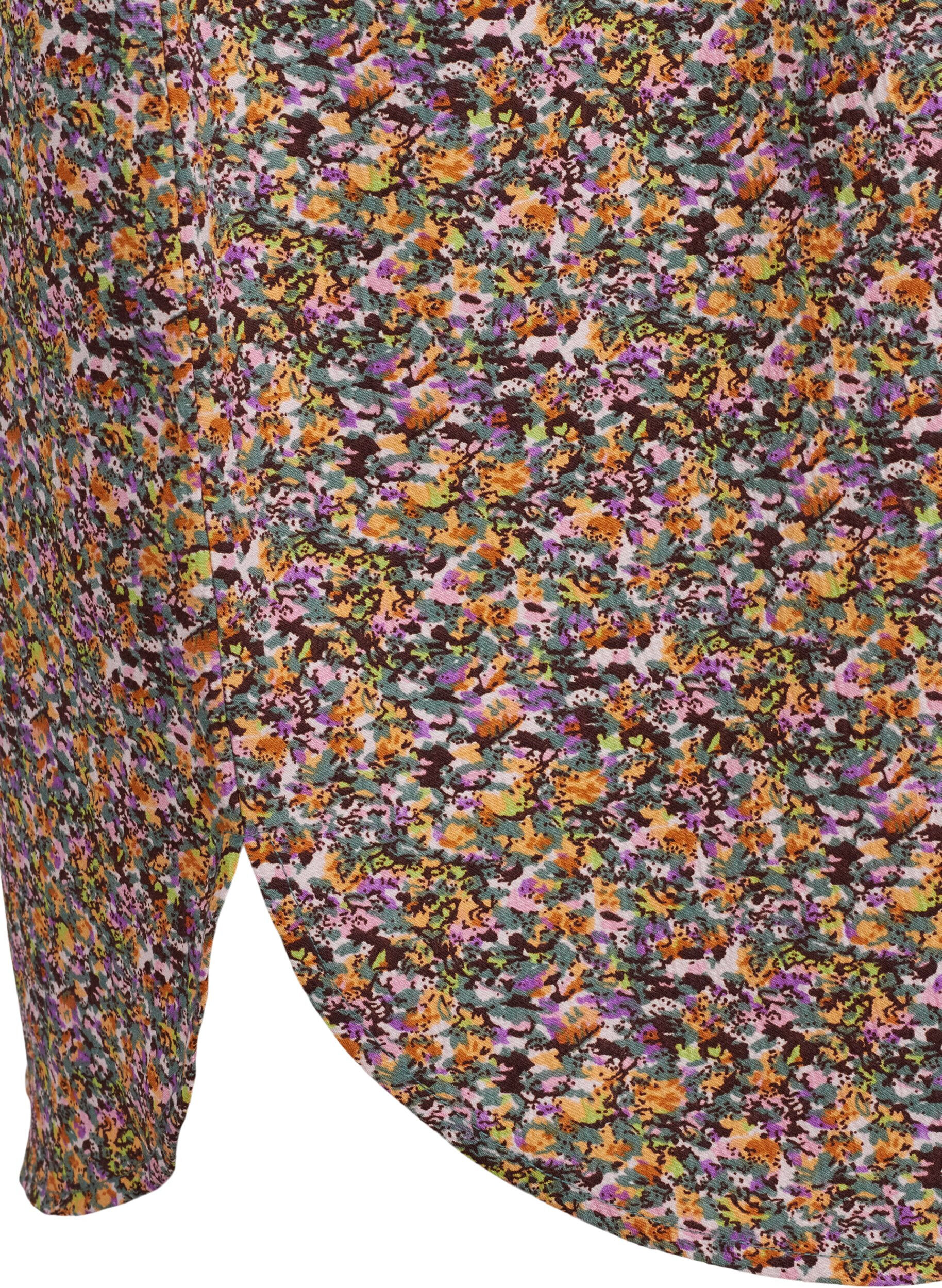 Zizzi FLASH - Overhemdjurk met bloemenprint, Multi Ditsy, Packshot image number 3